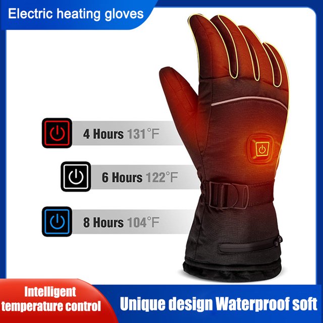 Guantes de moto de invierno Guantes de ciclismo al aire libre gruesos para senderismo Esquí (L)