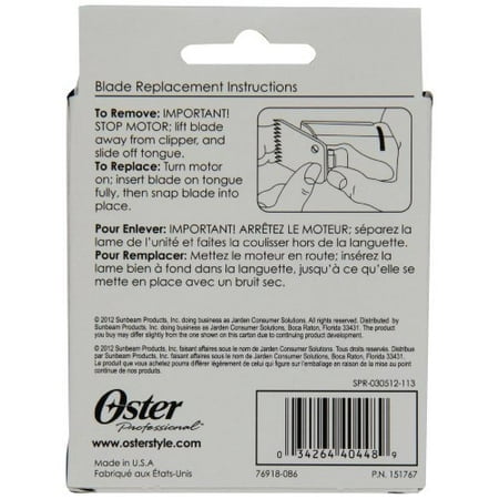 Oster Professional 76918-086 Size 1 Hair Clipper Replacement Blade 2.44 mm