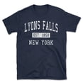 thumbnail image 1 of Lyons Falls New York Classic Established Men's Cotton T-Shirt, 1 of 1