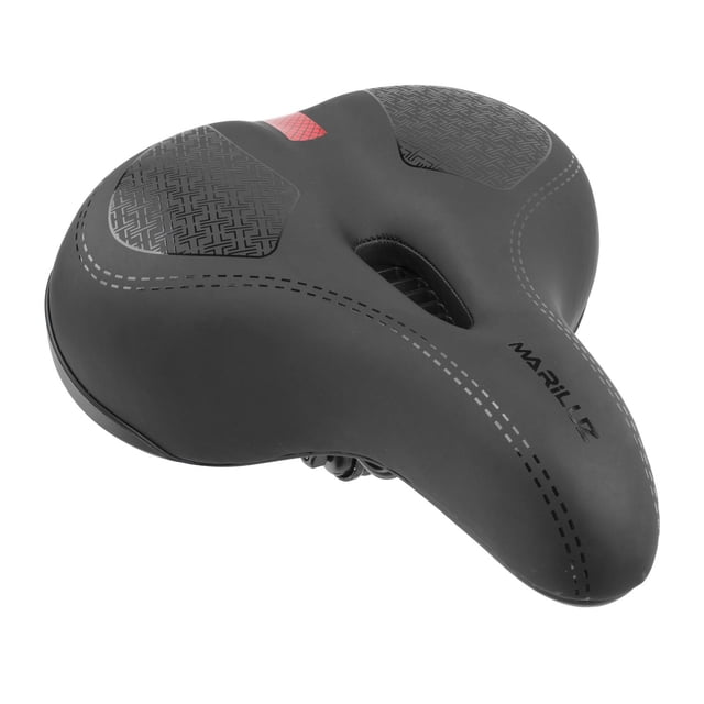 Asiento para bicicleta urbana Mariluz WL-191E-2 255X200mm Negro Antiprostatico