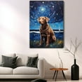 thumbnail image 5 of Thuan Chesapeake Bay Retriever Dog Art Van Gogh-Inspired - Contemporary Abstract Modern Dog Wall Decor - Dog Painting Canvas Canvas Print 11x17 inches Unframed, 5 of 6