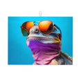 thumbnail image 1 of Balery Lizard With Sunglasses Colorful Alfombrilla de Secado para Cocina, 18x24 Pulgadas, Súper Absorbente para Platos y Encimeras, 1 of 7
