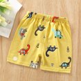 thumbnail image 2 of QTOCIO Toddler Girls Clothes, Summer Girls Shorts, Children's Summer Cotton Casual Sports Shorts Printed Style, Yellow B, 9-10 Years, 2 of 4