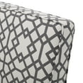 thumbnail image 3 of GDF Studio Gravina Contemporary Fabric Loveseat, Geometric Gray and Matte Black, 3 of 6
