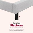 thumbnail image 3 of Harper Full Grey Upholstered Tufted Platform Bed, 3 of 9