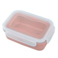 thumbnail image 2 of Airtight Rectangle Food Storage Container (Bento Box, Sealed Meal Prep Dish), Airtight Plastic Food Storage Container Set | Leakproof Lunch Boxes for Refrigerator Organization & Leftovers,Pink, 2 of 9