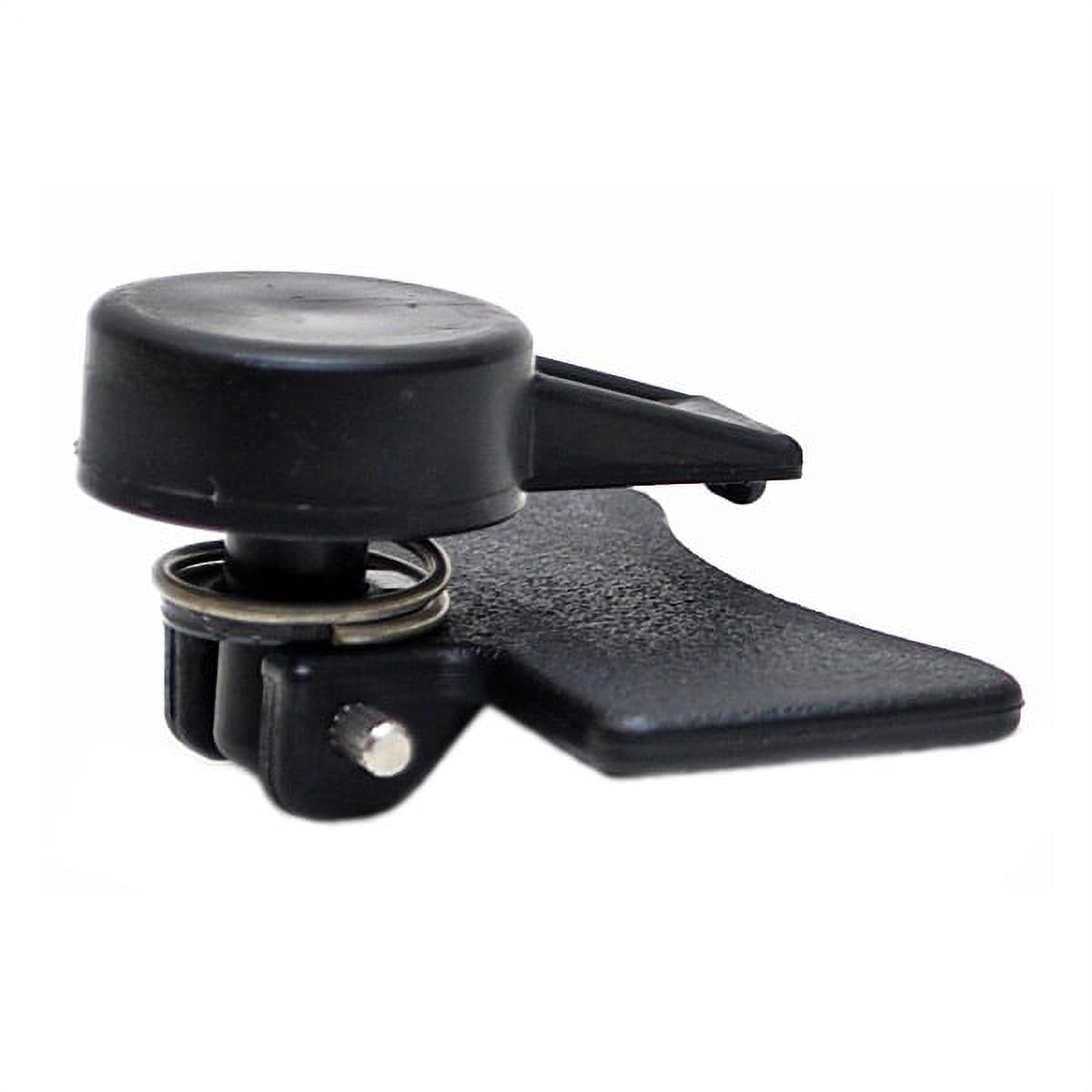 Jim Black Boat Escape Hatch Handle Kit (595-EHKNL) - Non-Locking, Black Plastic