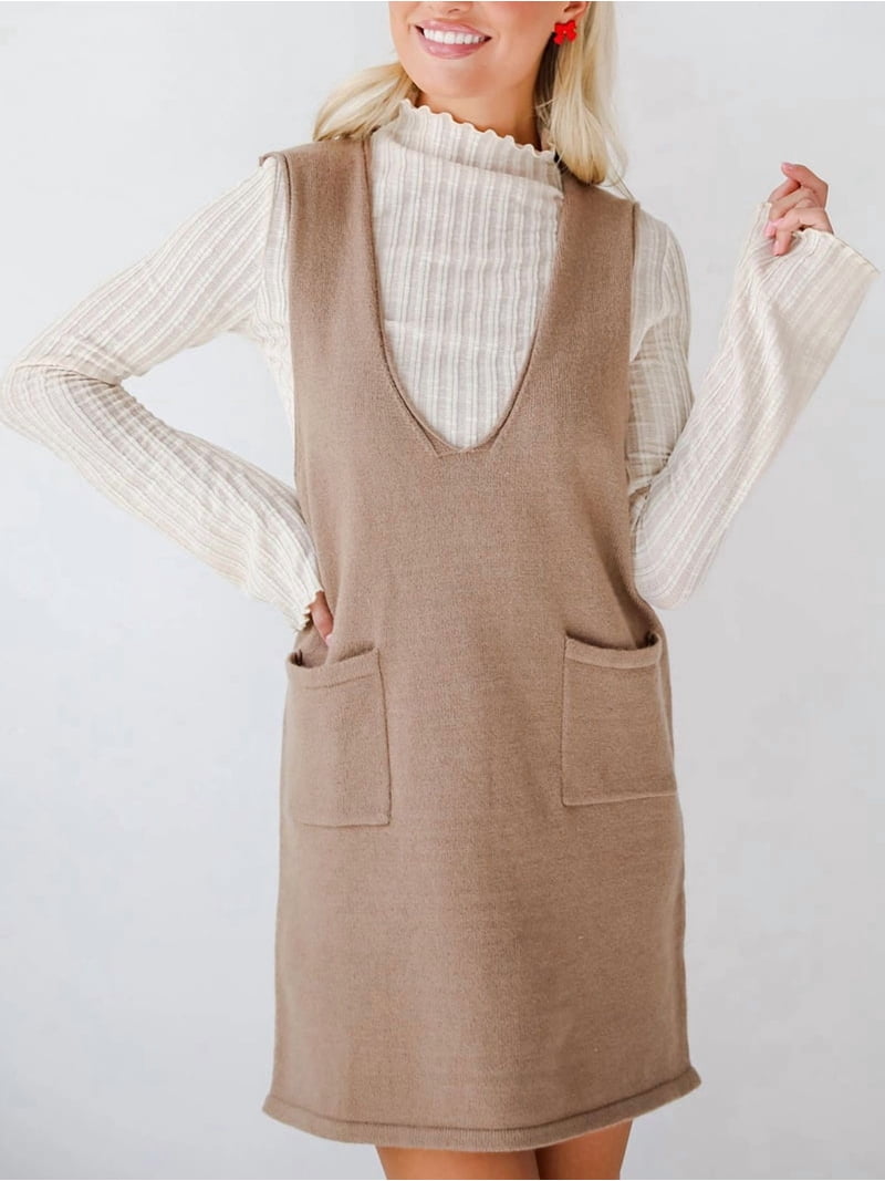 v neck sleeveless sweater dress Kobi Halperin Women's Tessa - Black Machine Washble Loft Beach Stitchy V Women'S V Neck Sleeveless Knitted