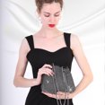 thumbnail image 6 of BU FA Black Evening Clutch Bag Bling Crystal Rhinestone Purse for Women Sparkly Handbag Crossbody Bucket Bag for Evening Wedding Party Prom, 6 of 6