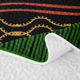 thumbnail image 5 of meiyoeat Tribal Stripes Quilt King For Men Women,Ethnic Pattern King Coverlet Set,Green Black,3 Pieces,1 Bedspread and 2 Pillowcases, 5 of 7