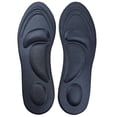 thumbnail image 1 of Plantillas de espuma suave para hombre y mujer, transpirables, absorbentes del sudor, desodorantes y con soporte para el arco, color negro, tallas 40-45, 1 of 14