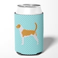 thumbnail image 2 of Caroline's Treasures BB3698CC American Foxhound  Checkerboard Blue Can or Bottle Hugger, Can Hugger, multicolor, 2 of 5
