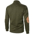 thumbnail image 4 of Admvng Sweatshirts for Men Fall Standing Collar Jacket Knit Color Blocking Button Hooded Sweatshirt, Size S-3XL, 4 of 4