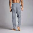 thumbnail image 5 of GrmtClth Men's Pajama Pants Lightweight Lounge Jogger Sleep Pants Comfy Classic Pjs Bottoms with Drawstring & Pockets Gray XXXL, 5 of 9