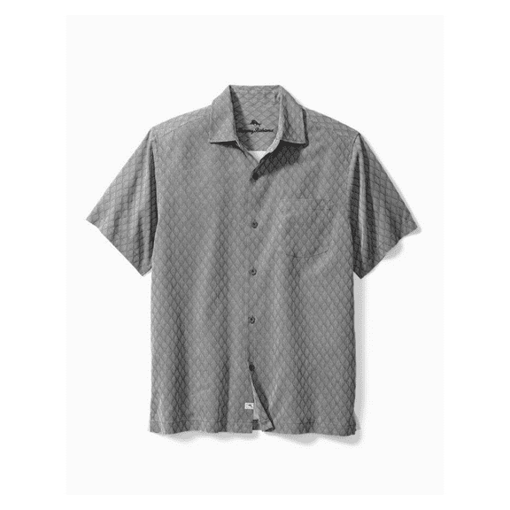 Tommy Bahama ST324791 Diamond Cove Camp Shirt Fog Grey M