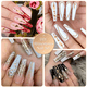 thumbnail image 5 of Nail Art Rhinestones Cristales de uñas, piedras preciosas de diamantes de uñas con parte posterior plana de múltiples formas, 5 of 5