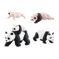 thumbnail image 2 of Figuras de animales de ciclo , juguete de 4 de animales Panda, juego , figuritas de animales realistas, modelos de ciclo de estilo D, 2 of 8
