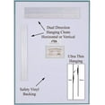 thumbnail image 5 of Hamilton Hills Large Frameless Mirror- 16x24 inch Premium Rectangle Beveled Mirror - Perfect for Wall Decor, Bathroom Vanity and Bedroom - Ultra Thin, Lightweight and Polished Bevel Edges - Silver, 5 of 7