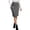Gray, variant on Suede Skirts for Women High Waist Office Casual Wrap Midi Skirt | Faux suede high waist twist knot wrap midi skirt,suited for office work and daily casual wear