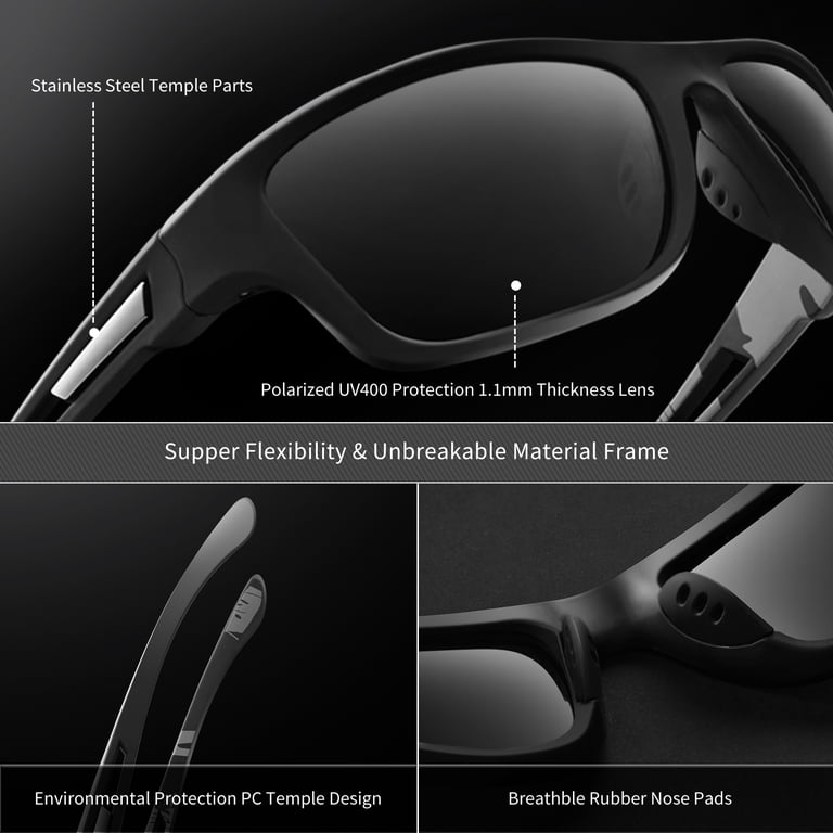AOMASTE Polarized Sport Wrap Sunglasses photo 3