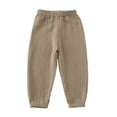 thumbnail image 4 of JUMEYU Baby Harem Pants Toddler Pants, Black Pants Toddler Boys or Girls, Little Boy Pants 18 24 Months (Brown,18-24 Months), 4 of 6