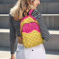 thumbnail image 5 of Balery Red Ice Cream Mochila Clásica Impresa Básica para Viaje, Mochila Escolar Resistente al Agua, Mochila de Lona con Correas Ajustables-Small, 5 of 5