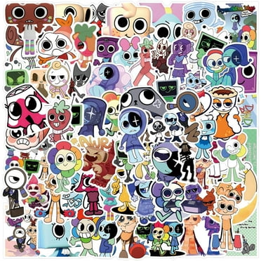 CeleBoo 108PCS Dandy's World Kids Sticker Pack, Waterproof Removable Decals, Laptop Phone Water Bottle Stickers