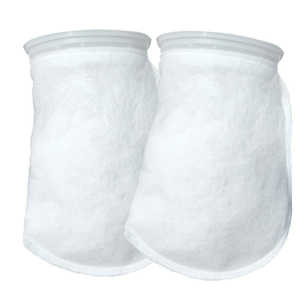 7" Ring X 12 Inch 200 Micron Aquarium Filter Socks MEDIUM 2 PACK