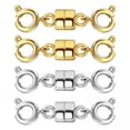 thumbnail image 1 of 4x4 Piezas Cierres Magnéticos Para Collar Extensores De Superficie Brillantes Versátiles, 1 of 8