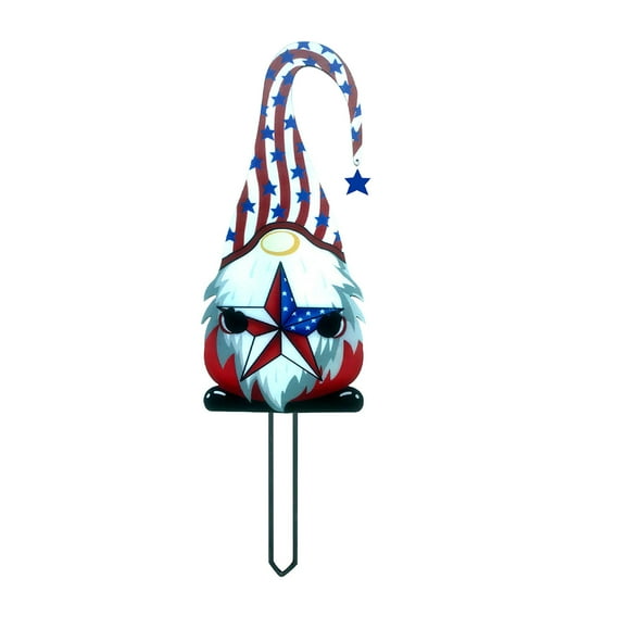 Diceymbol Steel Branch Gnomes Decoration Metal Tree Art – 11-Gauge Galvanized Iron Black Silhouette, Quick-Tap Installation, Weather-Resistant Lucky Folklore Guardian for Garden Trees