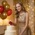 thumbnail image 5 of Fournitures de Fête Rouges, Bougie Festive, Bougie Pailletée Rouge, Bougie Chiffre à Nœud Rouge, Bougie d'Anniversaire pour Gâteau, Bougies Chiffres à Nœud Rouges, Décoration de Dessus de Gâteau pour Fête d'Anniversaire, Nœud E Numéro 9, 5 of 5