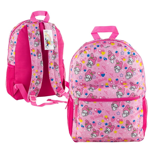 Hello Kitty 16 inches Large Allover Print Backpack- MY MELODY