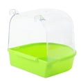 thumbnail image 1 of Caged Bird Bath Multi Cage Bird Bath Covered for Small Brids Canary Budgies Parrot (Green), 1 of 5