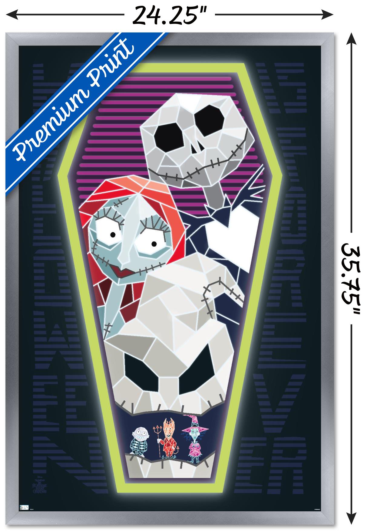 Disney Nightmare Before Christmas - Coffin Wall Poster, 22.375" x 34", Framed