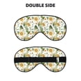 thumbnail image 2 of Naloa Watercolor Bright Sunflowers Print Sleep Mask for Sleeper, Light Blocking Sleeping Eye Mask for Women Men, Eye Shade with Adjustable Strap for Travel, Nap,Meditation, 2 of 7