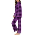 thumbnail image 5 of Vetsdori Plus Size Pajamas Sets for Women Long Sleeve 2 Pieces Nightwear Soft Homewear,Casual Holiday Womens Pajamas, 5 of 7
