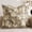 Beige, variant on Wrongduck Pack of 2 Vintage Floral Throw Pillow Covers 18x18, Chenille Square Decorative Cushion Cases for Couch Sofa Bed Farmhouse Boho Home Decor
