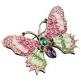 thumbnail image 3 of LULULION Rhinestone Butterfly Pin Multi-Color Alloy for Clothing and Hats, 3 of 6