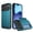 Lightblue, variant on For iPhone 17 Pro Case with ID Credit Card Holder, Dual Layer Shockproof Hidden Sliding Card Slot Wallet Anti-Scratch Hard Shell Rugged Back Cover Slim Phone Case,Gold