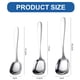 thumbnail image 2 of 6 piezas cucharas de café cucharaditas cucharas de acero inoxidable para café azúcar sopa helado postre pastel suministros, 2 of 5