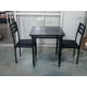 thumbnail image 4 of Mesa set para two: 3-piece dining mesa y sillas set con spiral mesa legs, ideal para para small spaces like kitchens y apartments (brown), 4 of 8