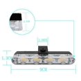 thumbnail image 2 of Car 12V 16 LED Red & Blue Police Strobe Flash Emergency Warning Lamp, 2 of 5