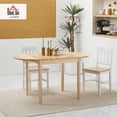 thumbnail image 2 of Mesa de cocina HOMCOM 55 de madera maciza con hoja abatible para 6 personas, 2 of 9