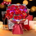 thumbnail image 4 of Bouquet de rosas rojas auténticas preservadas AddWel 24 para ella con LED, 4 of 9