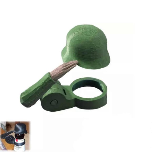 Soldier Salute Beer Bottle Helmet,Fun Bottle Opener with Saluting Pose for BBQ