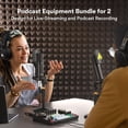 thumbnail image 2 of Paquete de equipo de podcast MAONO MaonoCaster para 2 personas con micrófono, 2 of 9