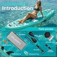 thumbnail image 5 of SOLAVERO 11'6" x 35" Inflatable Stand Up Paddle Board with Seat, Extra Long & Wide SUP Board, Non-Slip Stable Deck for Adults & Youth, 5 of 8