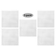 thumbnail image 2 of American Tin Ceilings [5 Pack Kit 24"" X 24"" 100% Tin Nail-Up Ceiling Tiles | Pattern #3 Bright White Satin Small Victorian Design With Floral Arching Diamonds For Ceilings & Kitchens, 2 of 5