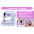 thumbnail image 2 of Máquina de coser Watmxaway Mini para principiantes con 12 puntadas, 2 of 5