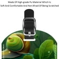 thumbnail image 4 of Square 2Pack PU Leather Snails Cruise Luggage Tag with Privacy Cover and Name ID Tag for Travel Handbags Backpacks Luggage Tags, 4 of 6